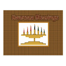 Carte postale de bénédictions de Kwanzaa