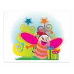 Carte postale de cadeaux de Noël : amusement et ab