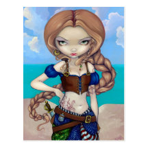 Carte postale de "capitaine Molly Morgan"