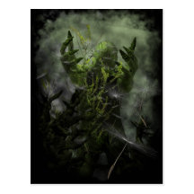 Carte postale de Cometh d'homme de plante