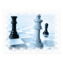 Carte postale de conception d'échecs
