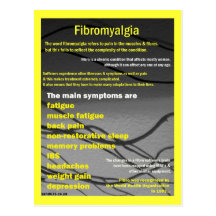 Carte postale de conscience de fibromyalgie