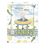 Carte postale de conseil de bébé de l'espace