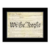 Carte postale de constitution des USA cartes postales
