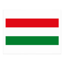 Carte postale de drapeau de la Hongrie