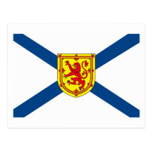 Carte postale de drapeau de la Nouvelle-Écosse