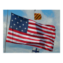 Carte postale de drapeau d'étoile des Etats-Unis 1
