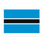 Carte postale de drapeau du Botswana