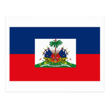 Carte postale de drapeau du Haïti