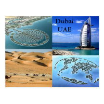 Carte postale de Dubaï EAU