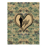 Carte postale de femme disparue d'homme de Camo