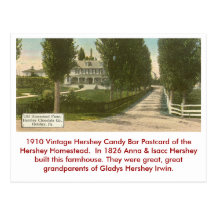 Carte postale de friandise de Hershey