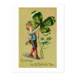 Carte postale de jour de St Patricks de cru
