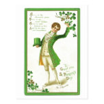 Carte postale de jour de St Patricks de cru