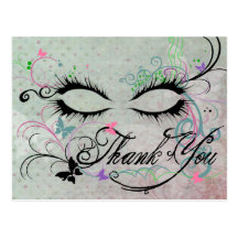 Carte postale de mascarade de Merci