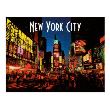 Carte postale de New York City (néon)