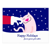 Carte postale de Noël de professionnel de soin des