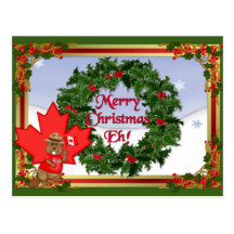 Carte postale de Noël du Canada