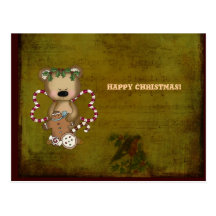 Carte postale de Noël heureux de Mys