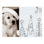 Carte postale de photo de Noël