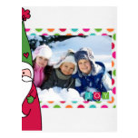 Carte postale de photo de Noël