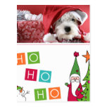 Carte postale de photo de Noël