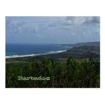 Carte postale de photo de vue d'île des Barbade