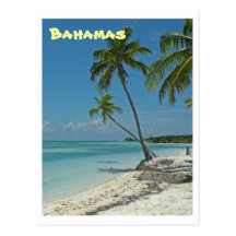 Carte postale de plage des Bahamas