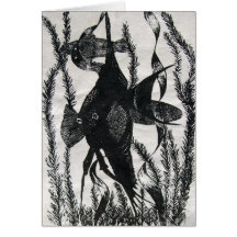 Carte postale de poissons d'ange