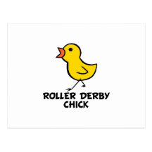 Carte postale de poussin de Derby de rouleau