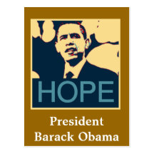 Carte postale de président Barack Obama