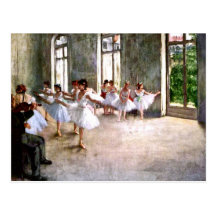Carte postale de répétition de ballet