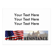 Carte postale de résistance de patriote