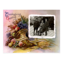 Carte postale de salutations de photo de thanksgiv