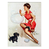 Carte postale de soufflement des bulles Pin- cartes postales