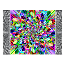 Carte postale de Squiral d'arc-en-ciel