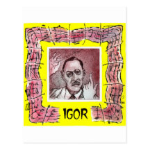 Carte postale de Stravinsky