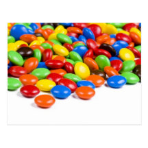 Carte postale de sucrerie d'arc-en-ciel