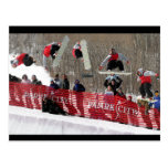 Carte postale de surf des neiges