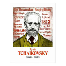 Carte postale de Tchaikovsky