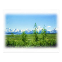 Carte postale de Tetons de ressort