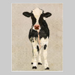 Carte postale de vache à onyx et à ivoire cartes postales