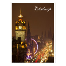 Carte postale d'Edimbourg