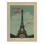 Carte postale d'Eiffel de visite de La