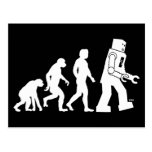 Carte postale d'évolution de robot