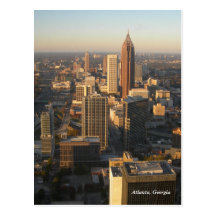 Carte postale d'horizon d'Atlanta la Géorgie