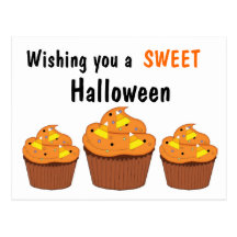 Carte postale douce de petits gâteaux de Halloween