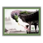 Carte postale dragon  竜