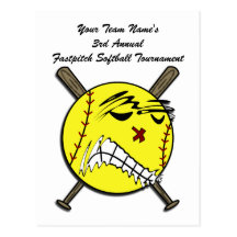 Carte postale du base-ball de Fastpitch
