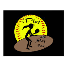 Carte postale du base-ball de Fastpitch